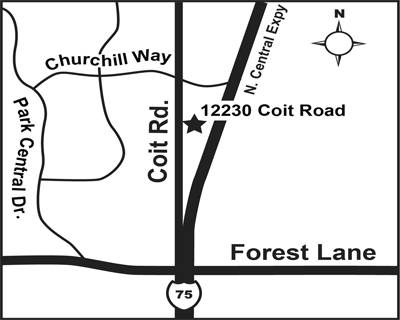 North Dallas Office Map